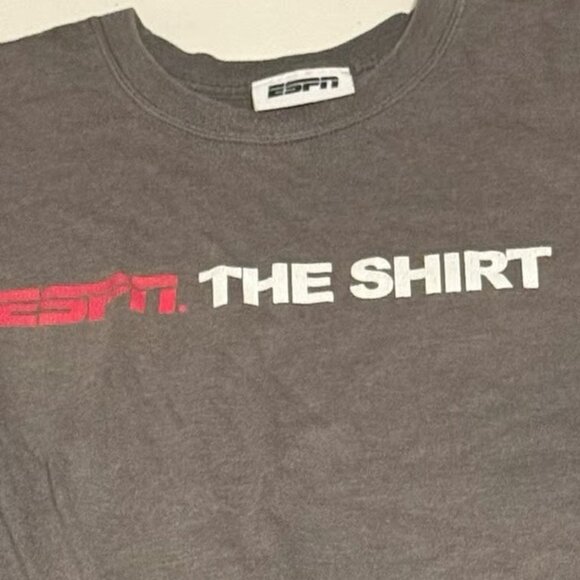 ESPN The Shirt Hanes Dark Gray Men's Short Sleeve Tee - Picture 2 of 3